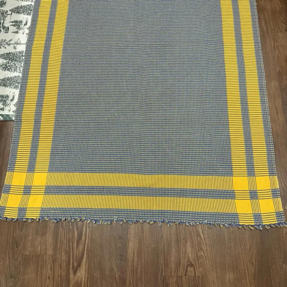 Vintage Reversible Colorful Turkish‎ Handmade Kilim Thin Area Rug Size 73x50